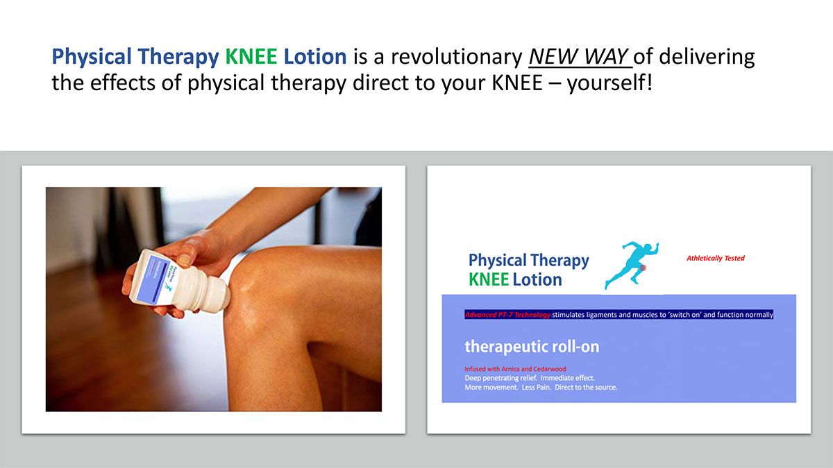 Physical Therapy Knee Lotion